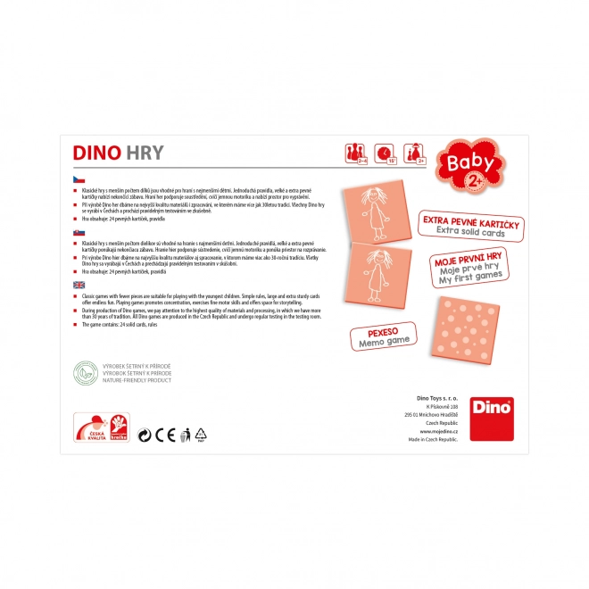 Kinder Pexeso Krteček van Dino