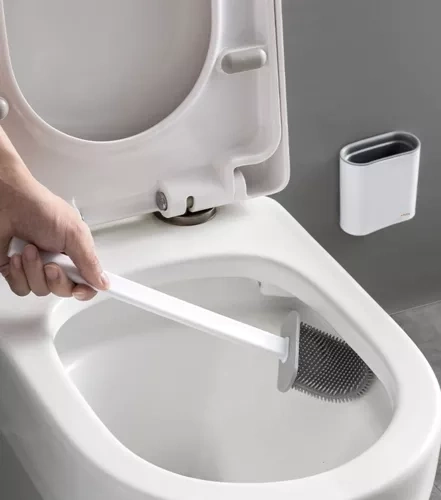 Siliconen toiletborstel voor badkamer