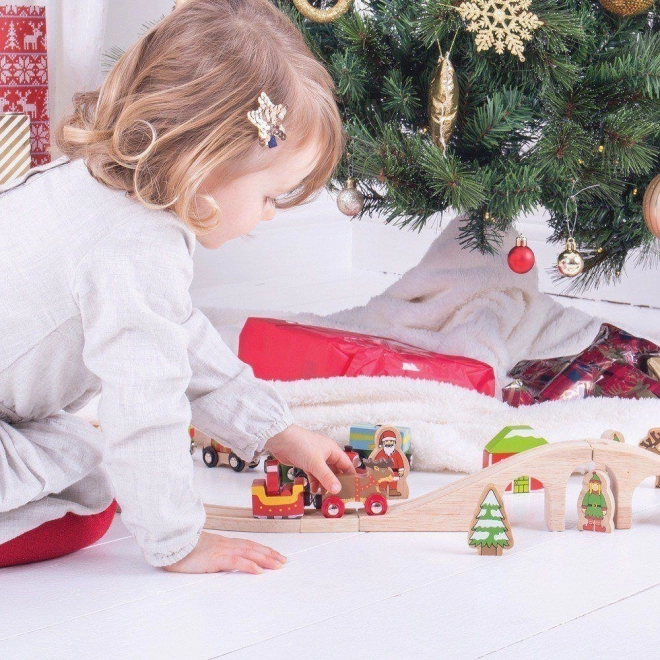 Bigjigs Rail Santa's koppeling + spoor