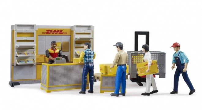 Bruder BWORLD Pakketdienst DHL met accessoires