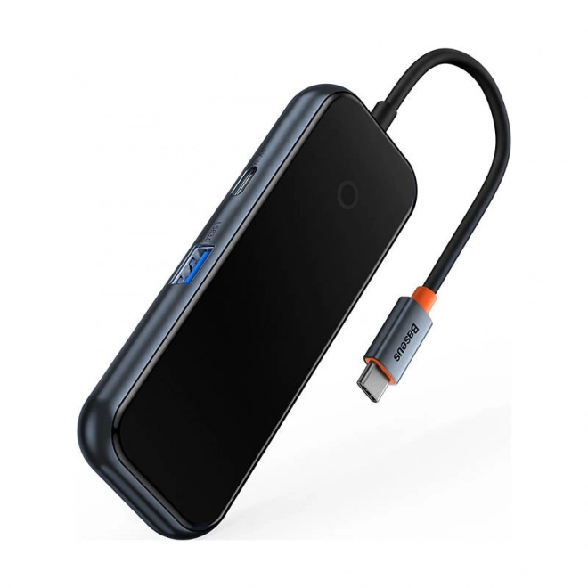 Baseus Hub USB-C naar 4x USB 3.0 donkergrijs
