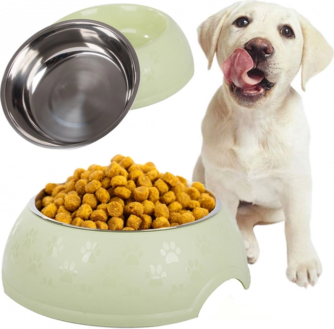 Grote metalen voerbak voor honden en katten 1200 ml