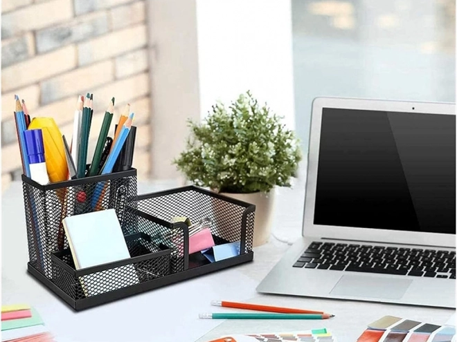 Metalen bureau-organizer 3 vakken