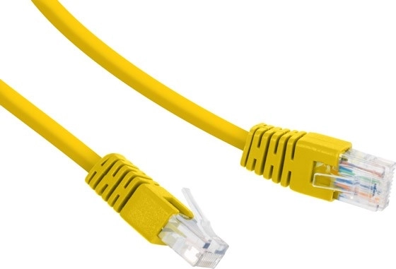 Netwerk patchkabel Cat.6 UTP 0,25 m geel