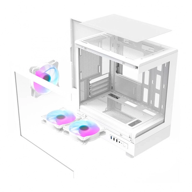Computerkast Darkflash met aRGB ventilatoren wit
