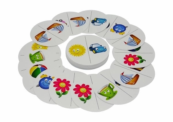 Kinderspelletjes voor de kleintjes 3-in-1 gezelschapsspel in een metalen doosje