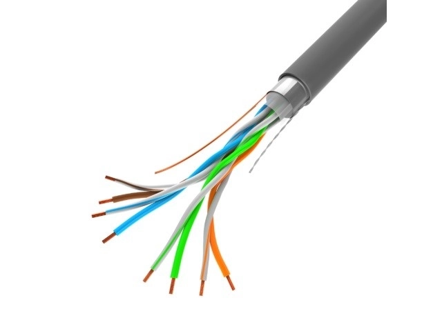 LAN-kabel FTP 100Mb/s 305m grijs