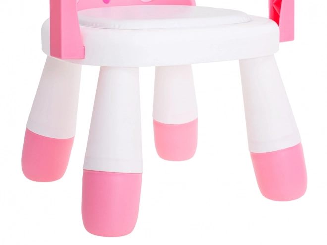 Kinder eetstoel - roze