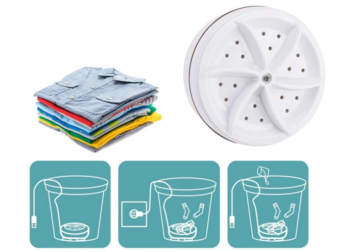 Draagbare wasmachine Mini Spin voor toeristische wasserij