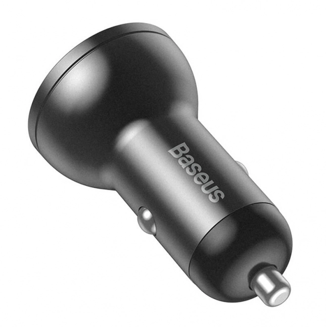 Autolader Baseus met display 2x USB