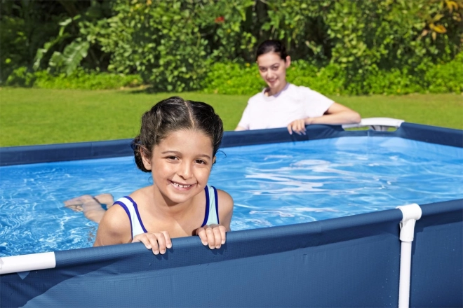 SplashJr Steel Pro 221x150x43 BESTWAY Rack Pool + reparatieset