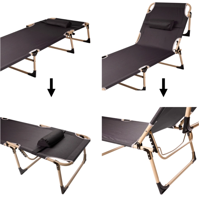 Rugleuning in 4 standen en kussen voor maximaal comfort
