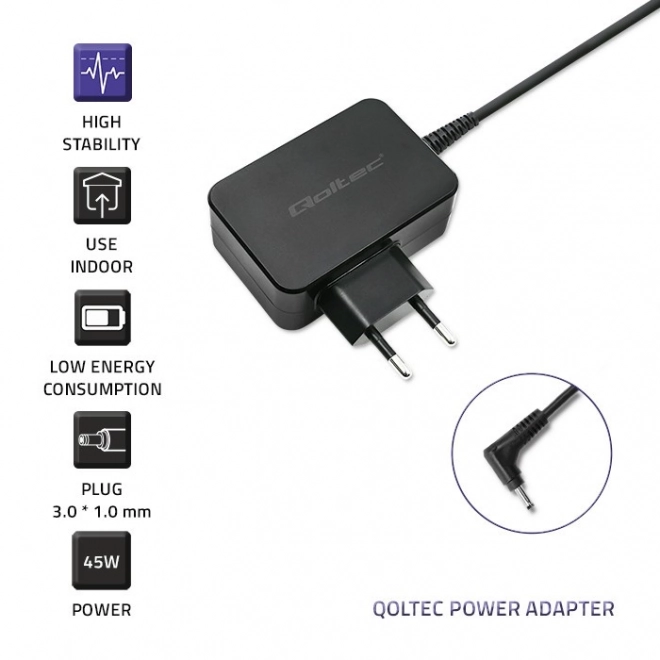 Oplader Qoltec voor Asus laptops 45W