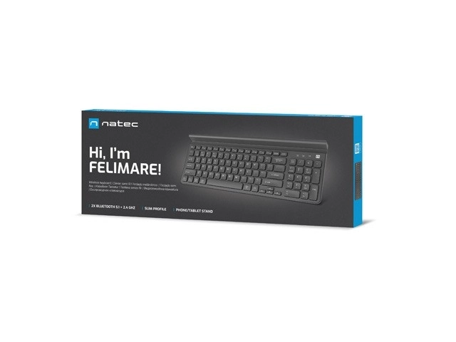 Natec Felimare Bluetooth draadloos toetsenbord zwart