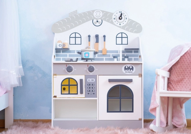 Houten keuken met accessoires Huisje