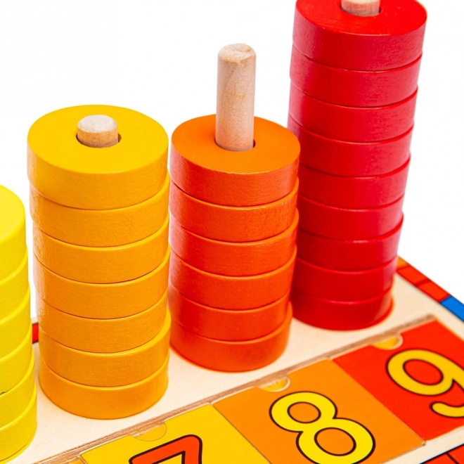 Bord met inzetbare cijfers Bigjigs