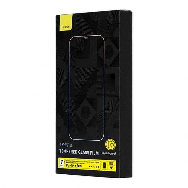 Baseus Crystal privacybescherming gehard glas voor iPhone X/XS
