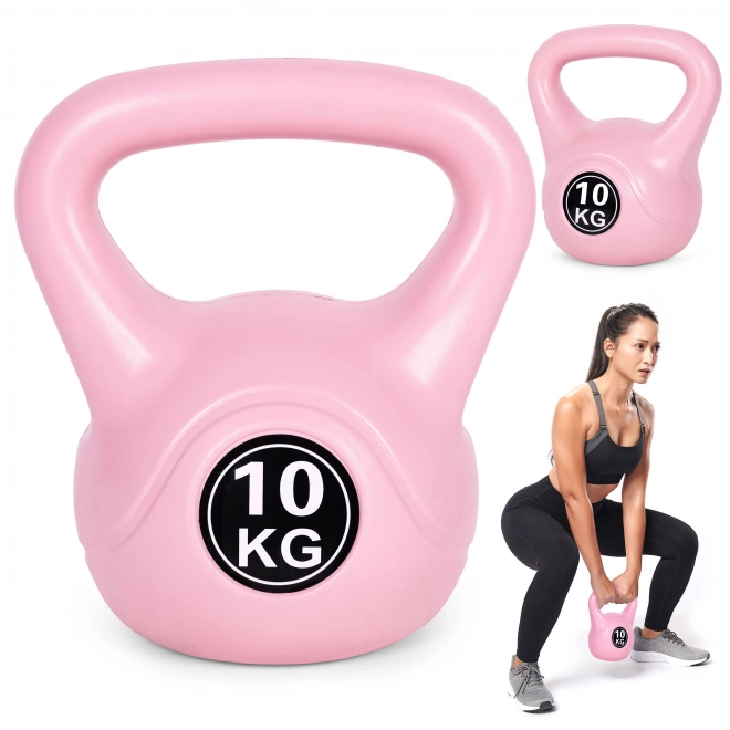 Kettlebell voor oefeningen roze - 10kg