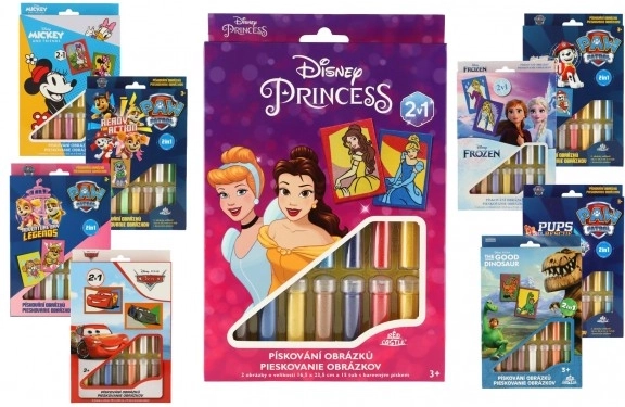 Zandkunst Disney 2-in-1 mix van soorten in doos