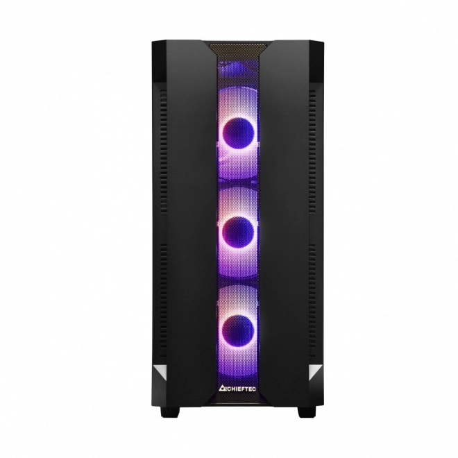 Midi Tower-kast CHIEFTEC Hunter met 4x RGB-ventilatoren