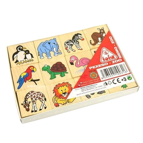 Houten memoryspel ZOO