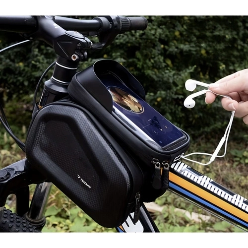 Fietstas voor telefoon met waterdichte hoes en zonnescherm