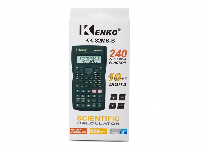 Wetenschappelijke wiskundige kantoorcalculator Kenko met 240 functies