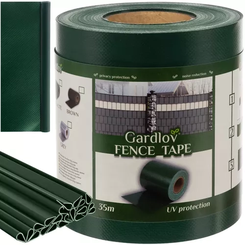 Lint voor omheining 19cmx35m 630g/m2 groen 23706