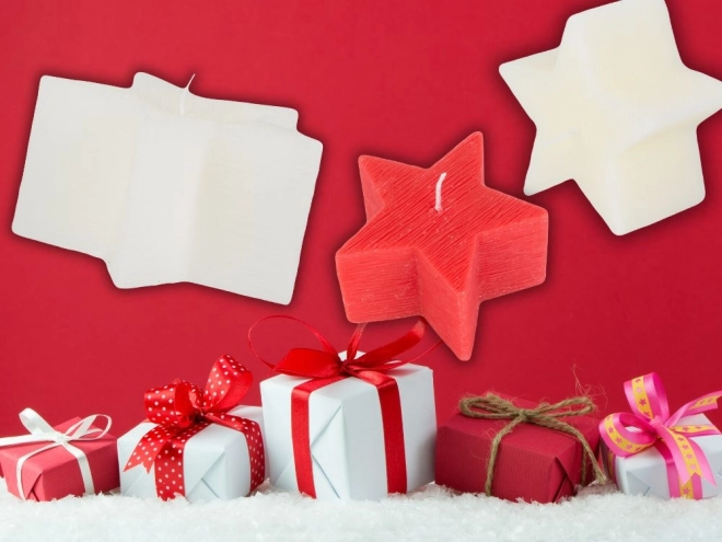Kerstkaars in de vorm van een ster