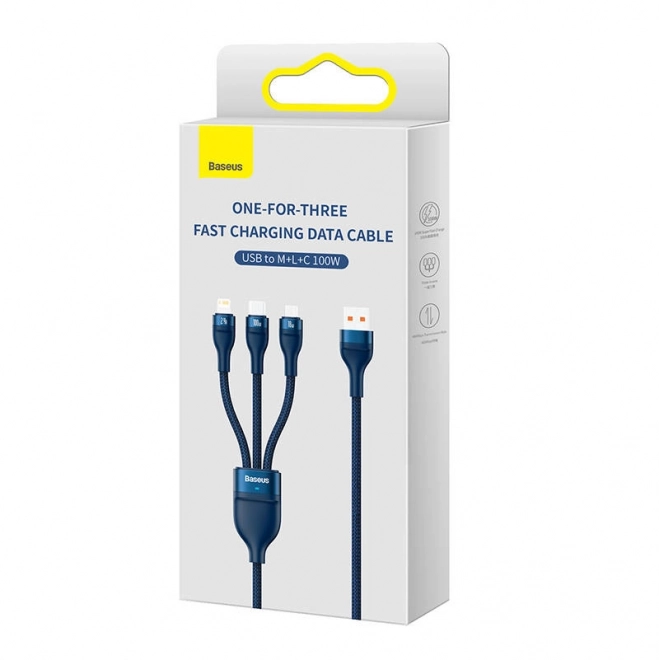 Oplaadkabel Baseus 3in1 met snel opladen