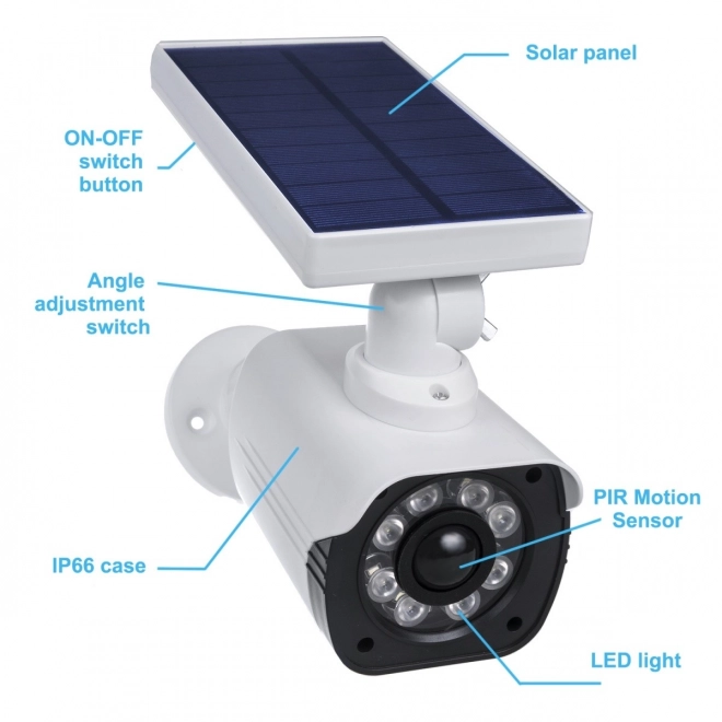 Zonne-energie camera dummy met knipperende diode