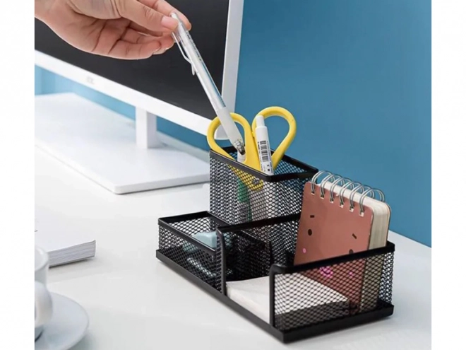 Metalen bureau-organizer 3 vakken