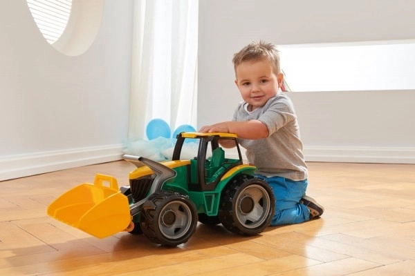 Kindertractor met laadschop Groen-Geel
