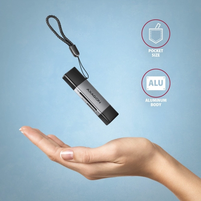 Externe kaartlezer CRE-DAC USB3.2 Gen 1 Type-C + Type-A SD/microSD