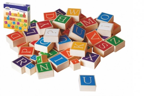 Houten alfabet - 60 stuks