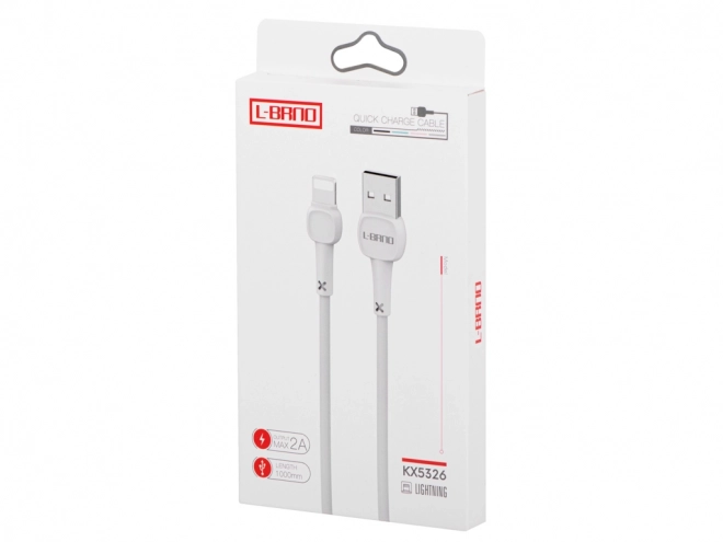 Witte sneloplaadkabel Lightning