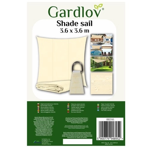 Zonnescherm 3,6x3,6 m Gardlov 23165
