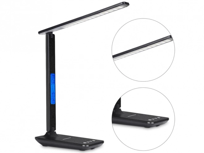 Moderne bureaulamp met USB en Qi-oplader voor school