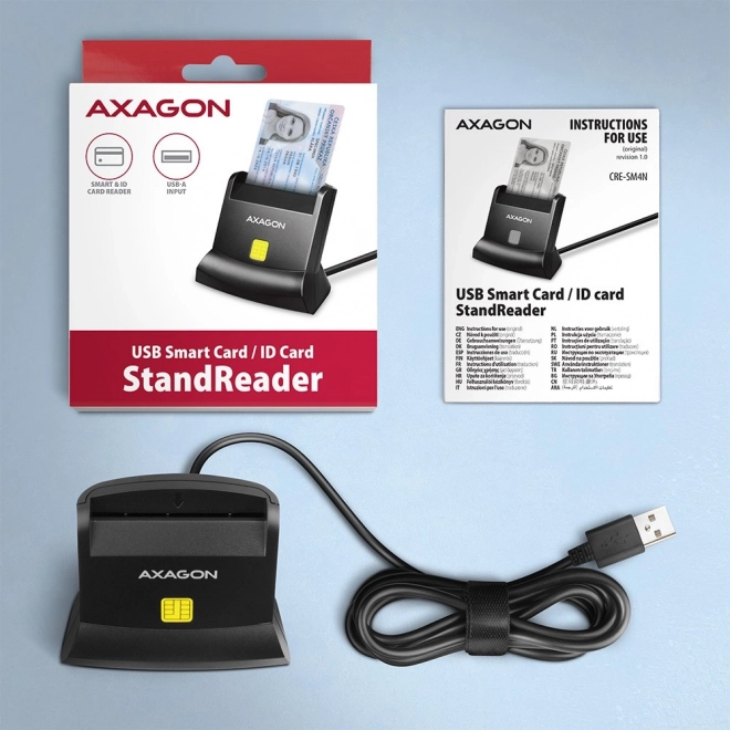 CRE-SM4N USB kaartlezer voor identiteitskaarten, 1,3m kabel