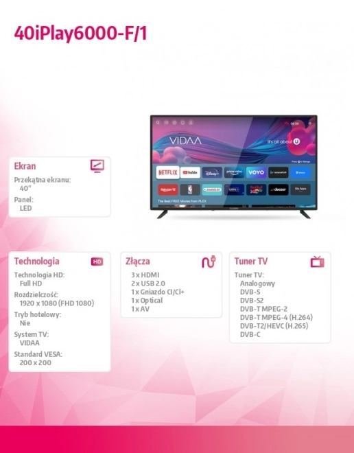 LED Televisie 40 inch Smart TV