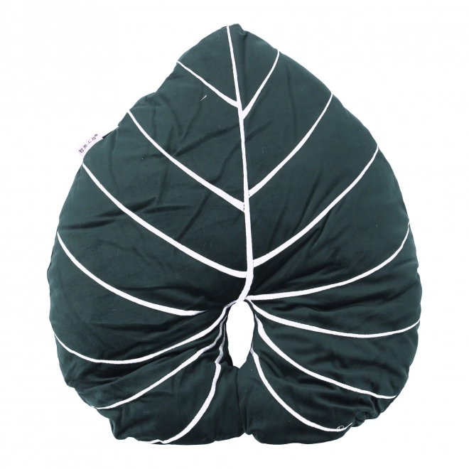 Decoratief pluche kussen in de vorm van een blad