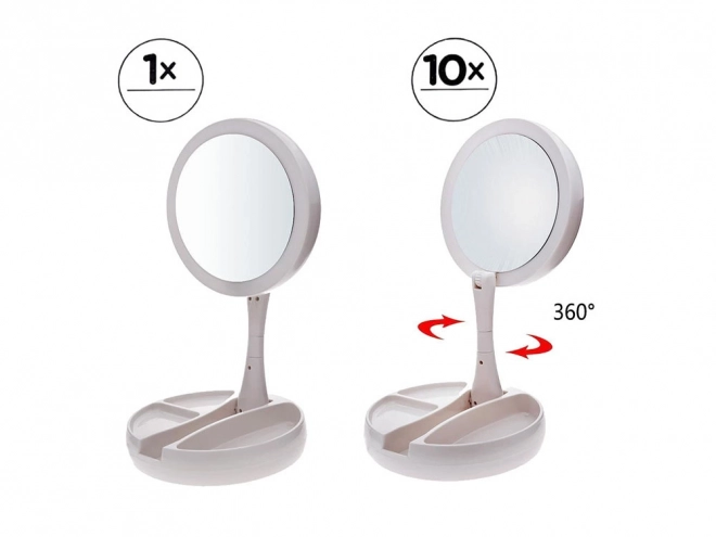 Verlicht draaibaar vergrotingsspiegel met LED