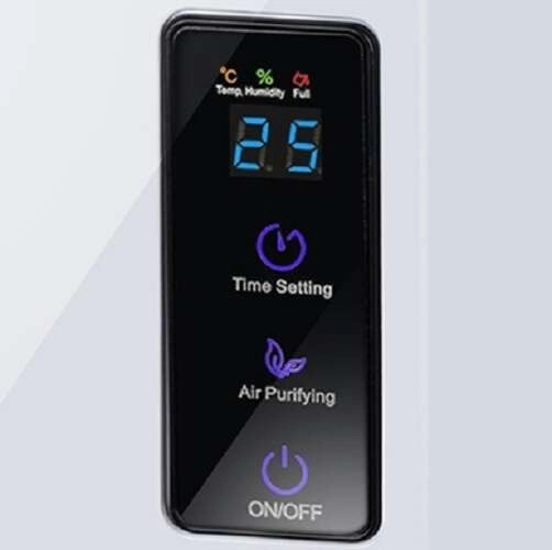 Luchtontvochtiger en luchtreiniger 2-in-1 met UV-lamp en TiO2