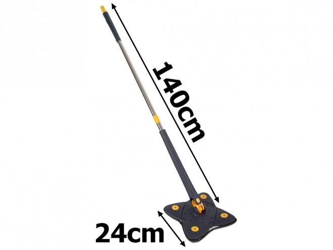 Revolutionaire roterende mop voor vloeren