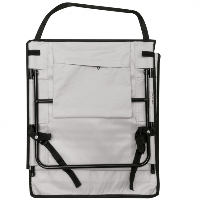 Strandmat met rugleuning Strandstoeltje inklapbaar grijs