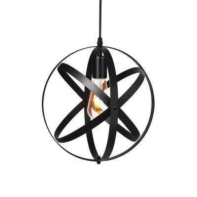 Hanglamp Loft, Industrieel - bol, zwart