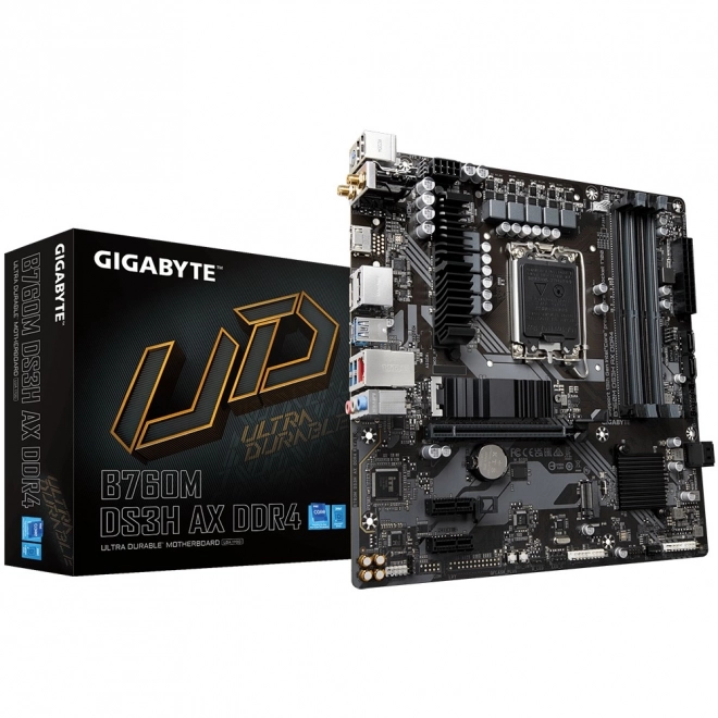 Gigabyte B760M DS3H AX DDR4 moederbord