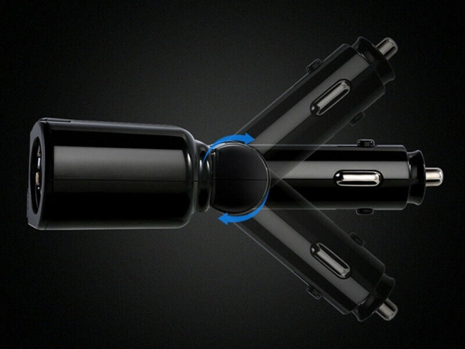 Aanstekerstopcontact met verdeler en USB-oplader