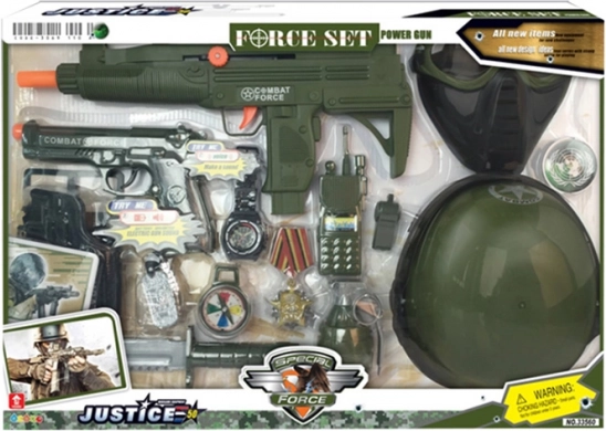Militaire set met helm