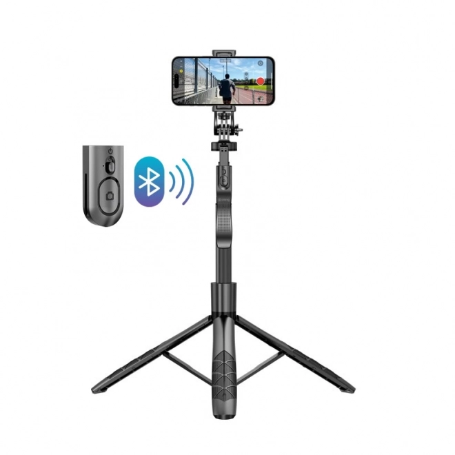 SelfieGo Ultra uitbreidbare selfie stick met Bluetooth statief